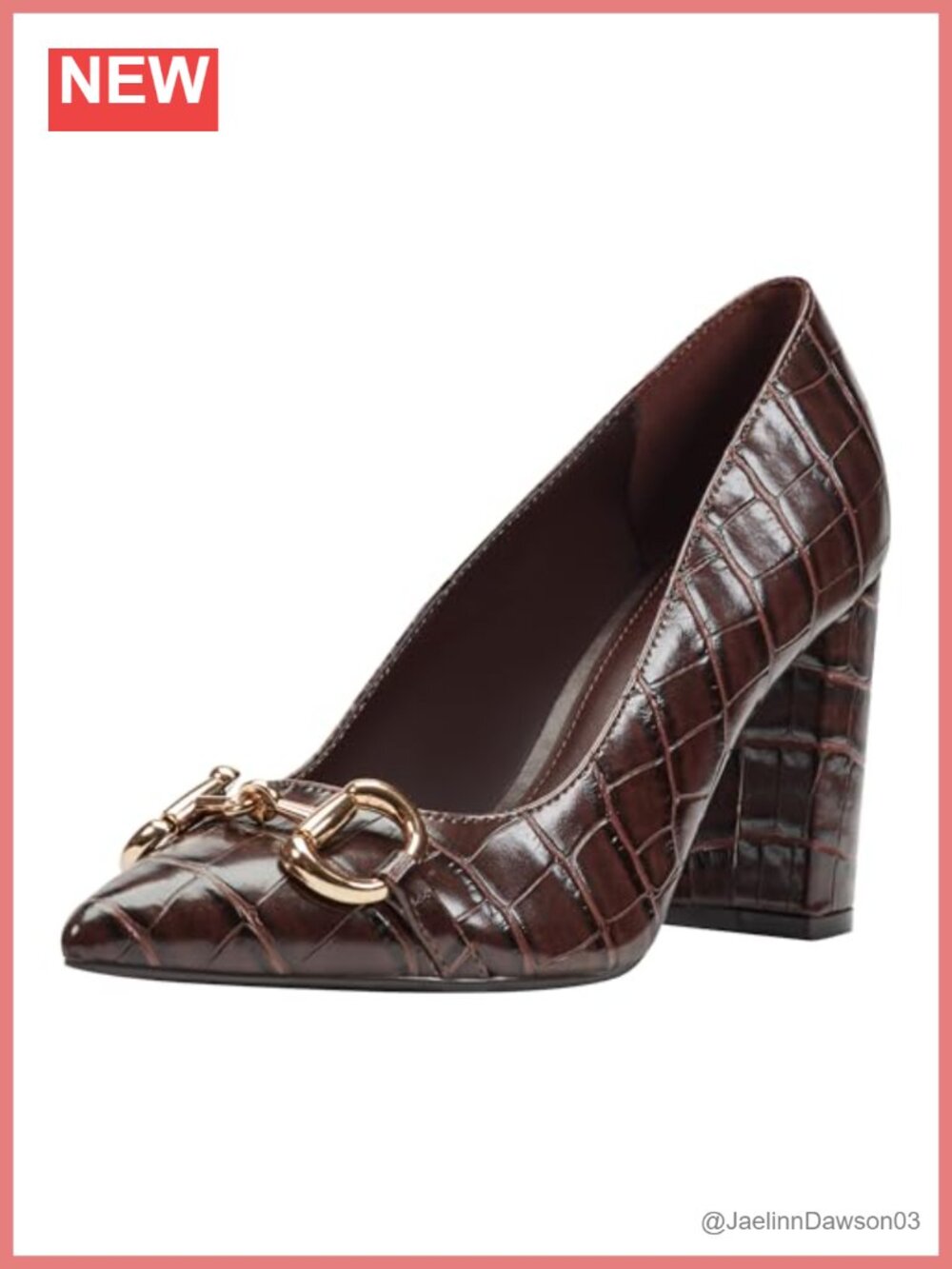 Marc Fisher Women's Gruff Pointy Toe Slip-on Pump Dress Heels Faux Leather -
